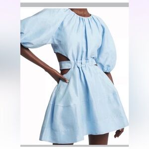 Aje Light Blue Mini Dress with Cut-Outs